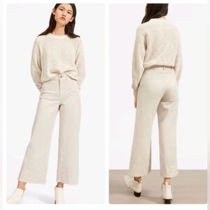 Everlane Women's Cream Wide-Leg Pants